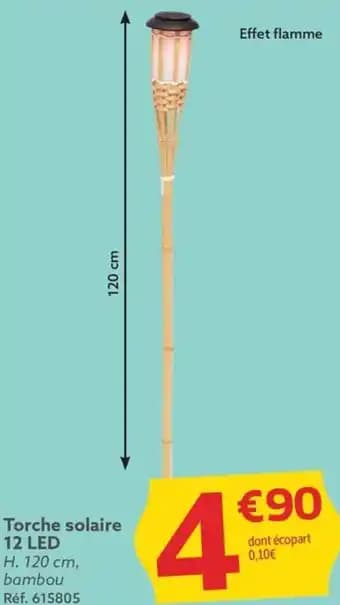 Torche solaire 12 LED