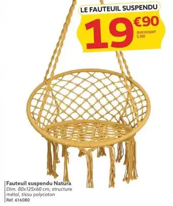 Fauteuil suspendu Natura