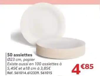 50 assiettes