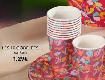 LES 10 GOBELETS
