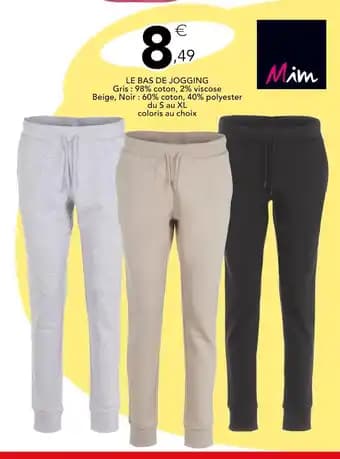 Mim LE BAS DE JOGGING