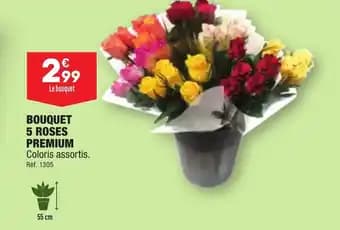 BOUQUET 5 ROSES PREMIUM