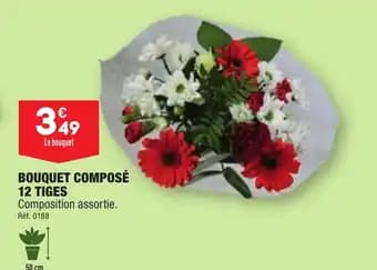 BOUQUET COMPOSÉ 12 TIGES