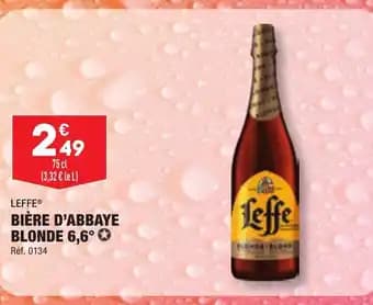 BIÈRE D'ABBAYE BLONDE 6,6°✪