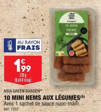 10 MINI NEMS AUX LÉGUMES