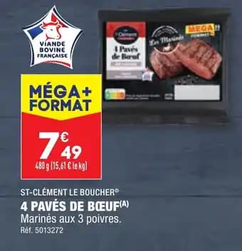 4 PAVÉS DE BŒUF(A)