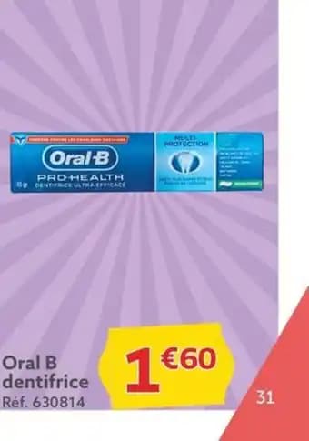 Oral B dentifrice