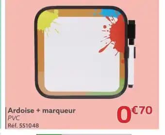 | Ardoise + marqueur PVC