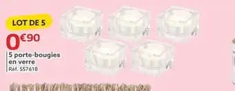5 porte-bougies