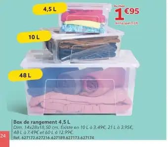 Box de rangement 4,5 L