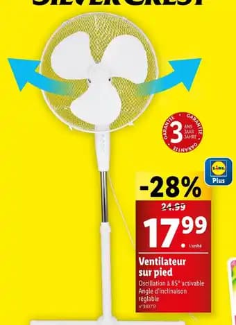 Ventilateur sur pied