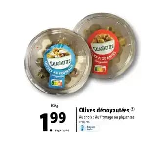 Olives dénoyautées (5)