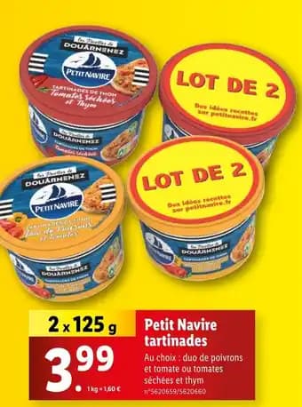 Petit Navire tartinades