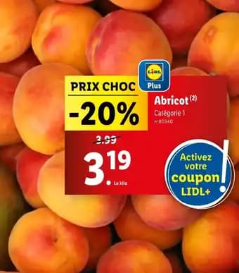 Abricot (2) Catégorie 1