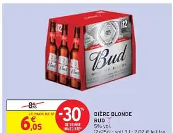 BUD BIÈRE BLONDE