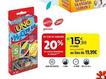 MATTEL GAMES UNO H2O
