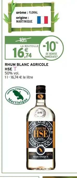 RHUM BLANC AGRICOLE