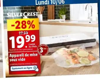 Appareil de mise sous vide