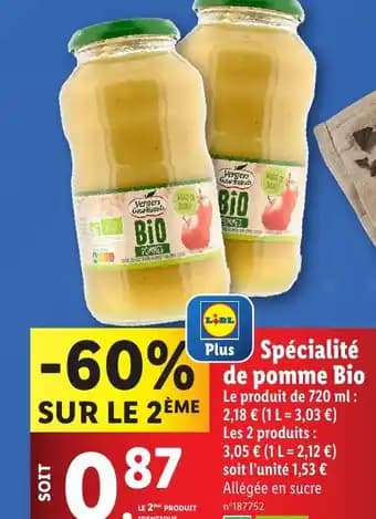 Spécialité de pomme Bio