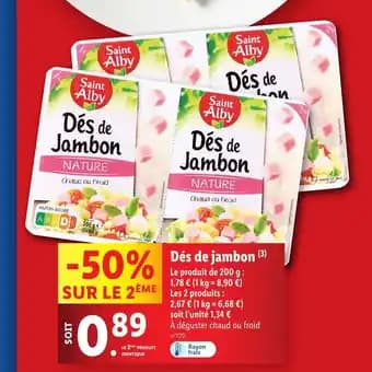 Dés de jambon (3)