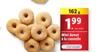 Mini donut à la cannelle