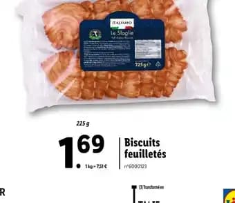 Biscuits feuilletés