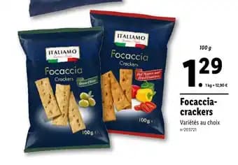Focaccia- crackers