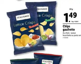 Chips gaufrette