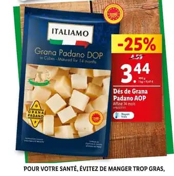 Dés de Grana Padano AOP