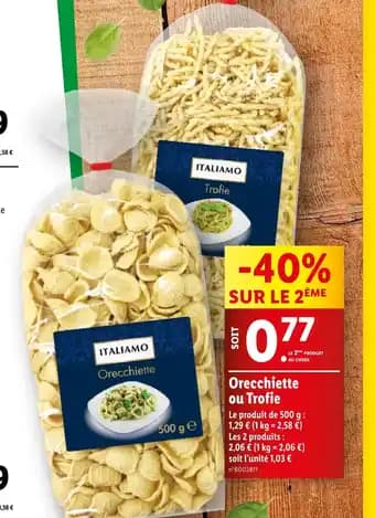 Orecchiette ou Trofie