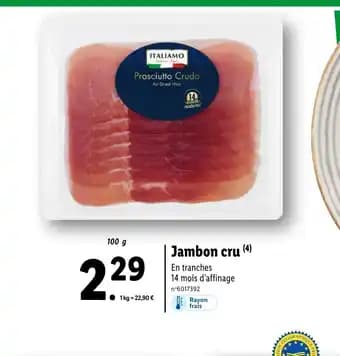 Jambon cru