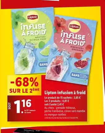 Lipton infusion à froid