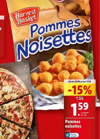 Pommes noisettes