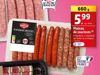 Plateau de saucisses