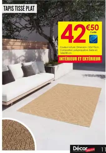 TAPIS TISSÉ PLAT
