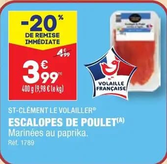 ESCALOPES DE POULET(A)