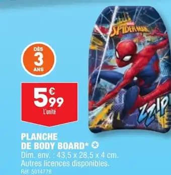 PLANCHE DE BODY BOARD* ✪