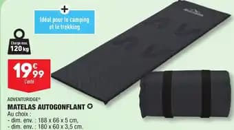 MATELAS AUTOGONFLANT ✪