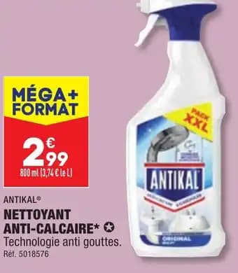 NETTOYANT ANTI-CALCAIRE