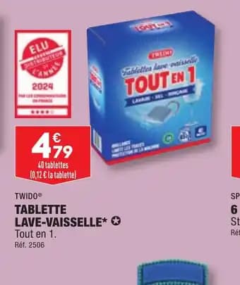 Tablette lave vaisselle