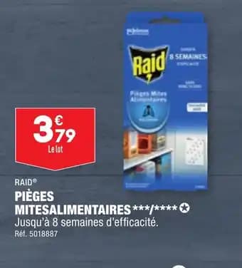 PIÈGES MITESALIMENTAIRES