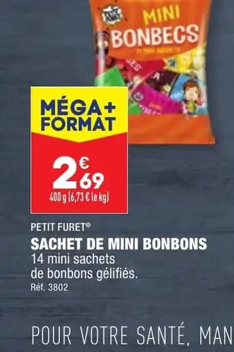 SACHET DE MINI BONBONS