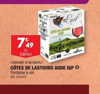 CÔTES DE LASTOURS AUDE IGP