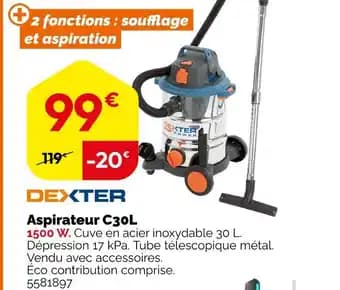 DEXTER Aspirateur C30L