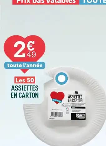 ASSIETTES EN CARTON