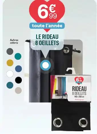 LE RIDEAU 8 OEILLETS