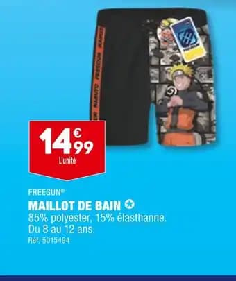 FREEGUN MAILLOT DE BAIN