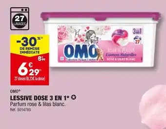 OMO LESSIVE DOSE 3 EN 1