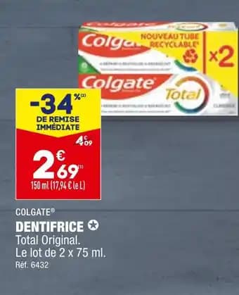 COLGATE DENTIFRICE
