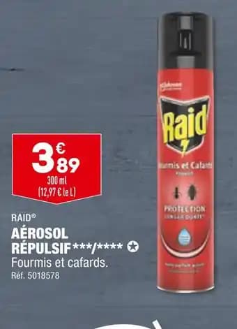 RAID AÉROSOL RÉPULSIF